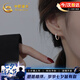 中國黃金莫比烏斯環銀耳釘女銀耳飾耳扣七夕情人節禮物送女友老婆生日 莫比烏斯環S925銀耳釘【今/次日達】