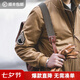 馬登工裝美式復(fù)古狂怒坦克棉服男阿美咔嘰硬漢外套棉衣冬卡其色棉襖 土黃色 (搖粒絨/加厚棉服版) 2XL