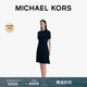 MICHAEL KORS邁克高仕MK 女士Polo領(lǐng)針織百褶針織連衣裙 淡藍色 / 海軍藍 409 M