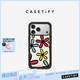 CASETIFY 【新品補貨】Barminski系列 花花世界 適用于iPhone 17/16 Pro/Max蘋果手機殼 透明黑框Magsafe iPhone 17 Pro Max