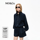 MO&Co.【active系列神褲】連體褲2026夏新品接觸涼感一體短褲MBF2JPST01 黑色 M /165