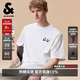 杰克·瓊斯（JACK&JONES）男裝26年短袖T恤男士夏季棉質涼感圓領潮流休閑卡通熊貓印花半袖 A06本白色 L 180