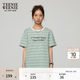 Teenie Weenie小熊女裝條紋字母T恤夏季時尚清新簡約短袖 薄荷色 M
