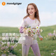 moodytiger【仙女家族】女童涼感T恤26年夏季新款兒童防曬速干長袖運動上衣
