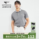 七匹狼短袖polo衫男士夏季薄款純棉翻領提花短款T恤男上衣 005(淺灰) XL 175/92A