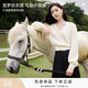香影法式v領玫粉色減齡針織上衣女2026秋新款鏤空毛衣開衫外套 米色 XL