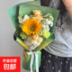 鮮花同城向日葵玫瑰混搭花束送女友閨蜜長輩生日禮物鮮花花店送花 森林有氧丨向日葵配綠康香檳紫羅蘭小花束