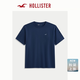 HOLLISTER小海鷗圖案美式純棉基礎短袖T恤26夏秋新款男裝324-6447 海軍藍 M (180/100A)