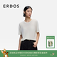 ERDOS【四季針織云感T恤】圓領羊毛羊絨混紡短袖女套衫針織衫 白 L 170/88A