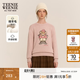 Teenie Weenie小熊女裝秋冬圓領套頭毛衣學院風休閑少女感針織衫 粉色 S 160