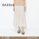 DAZZLE【熱銷補(bǔ)貨】DAZZLE地素半裙夏重工打褶芭蕾風(fēng)流光半身裙女 白色 L