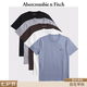 Abercrombie & Fitch經(jīng)典小麋鹿圖案美式5件組合套裝短袖T恤25夏季男裝124-5045 灰色多色 L (180/108A)