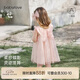 babylove女寶寶吊帶裙夏季網紗裙洋氣女童裙子百搭公主裙蝶翼初停
