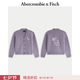 Abercrombie & Fitch經(jīng)典大麋鹿圖案美式情侶絨感針織衫毛衣上衣25秋冬男裝120-5180 淺紫色 L (180/108A)
