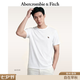 Abercrombie & Fitch經典小麋鹿圖案情侶柔軟純棉短袖T恤上衣26春夏男裝124-6014 白色 M (180/100A)