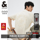 杰克·瓊斯（JACK&JONES）26年男裝春夏季重磅棉寬松復古哥特字母發泡印情侶短袖T恤男小眾 乳白色A05 常規 M 175