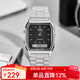 卡西歐（CASIO）手表 復古小方塊男表 時尚雙顯防水學生電子表 七夕情人節禮物 AQ-230A-1D