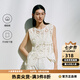 ARIOSEYEARS【商場同款】2026年夏季新款純棉重工鏤空針織衫背心女50515002 奶油米 M