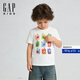 蓋璞（GAP）男幼童2026春季新款純棉創意印花短袖T恤兒童裝美版870066