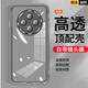 鵬志【自帶鏡頭膜】vivo Y300Pro/Pro+手機殼透明軟殼硅膠不易發(fā)黃防摔后殼磨砂防滑全包保護套男女款 【魅眼-透黑】自帶鏡頭膜