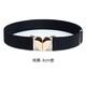 QUEEN TRIP時(shí)尚潮流腰帶女款松緊皮帶懶人無(wú)痕可調節百搭高彈力腰封高檔 黑色【3cm寬】