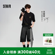 森馬（Semir）【王安宇同款】荷蘭弟||商場同款森柔牛仔短褲男夏2026新款七分褲 【王安宇同款】牛仔水洗黑98201 【荷蘭弟同款】 M