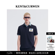 KENT&CURWEN肯迪文【劉雨昕同款】玫瑰系列26夏季男士棉質短袖POLO衫七夕禮物 藏青色96 L (175/100A)