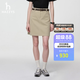 哈吉斯（HAZZYS）女裝 2026春季新款女士短裙H型純色通勤休閑半身裙女ABQST0DAT01 米色BI M (160/72A 40)