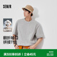森馬（Semir）短袖T恤男夏袖內(nèi)格子拼接假兩件針織衫2026純棉圓領(lǐng)109326100108