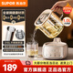 蘇泊爾（SUPOR）養生壺 煮茶壺 保溫壺 全玻璃養家用1L迷你養生杯煮茶器花茶壺 全玻璃0涂層0膠水 SW-10Y08Q 【800W大功率】輕音燉煮 1L