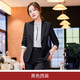 戈賽亞春秋冬季裝新款職業(yè)裝女裝套裝修身長(cháng)袖小西裝韓版西服外套工作服 黑色西裝 S