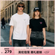 BOY LONDON【夏日金章】夏季情侶款簡約小logo休閑短袖T恤N01916 白色 XS