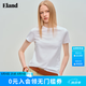 ELAND衣戀T恤女氣質圓領純色短袖休閑上衣2026春夏新款 象牙白/白色(39)Ivory M /165