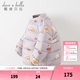 戴維貝拉（DAVE＆BELLA）輕薄兒童羽絨服女童外套男童衣服寶寶嬰幼兒小童羽絨內(nèi)膽男孩冬裝 紫底印花 110 cm（建議身高100-110cm）