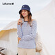 LAFUMA樂(lè )飛葉長(cháng)袖T恤女 戶(hù)外寬松條紋圓領(lǐng)休閑百搭打底衫 LFTS4AL60