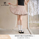 香影粉色波點半身短裙女2026夏季新款法式高腰裙子網(wǎng)紗明媚蛋糕裙 波點 M 160/64A/95-110斤