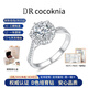 DR COCOKNIA培育鉆石戒指女一克拉鉆戒結定求婚七夕情人節表白禮物送女友老婆 一克拉培育鉆戒/D色/VVS/3EX/京東倉直發 權威雙證書