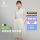 HAZZYS【宋佳同款】哈吉斯女裝 26新款夏季系帶收腰POLO連衣裙 綠色GR L (165/88A 40)