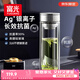 富光抗菌玻璃杯雙層高硼硅泡茶杯子茶水分離杯高檔車載水杯男京東限定