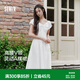 森馬（Semir）連衣裙女26夏甜美公主裙高腰a字垂感顯瘦千金風(fēng)長裙10A326114015