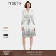 PORTS寶姿秋冬新款女裝時尚圓點印花連衣裙ALD9D015QPT100 白黑混色 XS 2