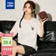 唐獅（TonLion）2024女印花圓領(lǐng)短袖T恤 本白 M 