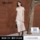 moussy 2026夏季新品法式復古風腰果花荷葉邊連衣裙028JSB33-1022 095花紋粉色 M