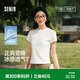 森馬（Semir）涼感T|短袖T恤女夏短款修身正肩圓領上衣2026套頭衫109326100004