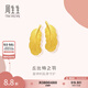 周生生七夕禮物 羽毛黃金耳釘 愛情密語足金丘比特之羽耳飾 86820E計價 3.36克(含工費200元)
