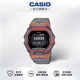 卡西歐（CASIO）小方塊新款手表 運動防水藍牙計步男士電子手表腕表 七夕節禮物 GBD-200SM-1A5