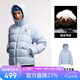 駱駝（CAMEL）戶外羽絨服男女同款情侶加厚保暖面包服 A35WR28002 遠山藍 L