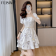菲思蜜（Feisimi）2026新款夏季連衣裙女士女裝衣服遮肚夏天氣質(zhì)女神范顯瘦法式裙子 圖片色 M