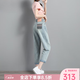 YUZHAOLIN牛仔褲女2026年新款夏季薄款高腰顯瘦小個子哈倫老爹褲子 懷舊藍九分 28 【建議100-110斤穿】