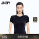 江南布衣（JNBY）【商場(chǎng)同款】26春夏新品T恤假兩件修身植絨休閑圓領(lǐng)短袖5Q5115310 417/深藏青系 M
